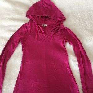 Express: Pink long sleeve top for workouts